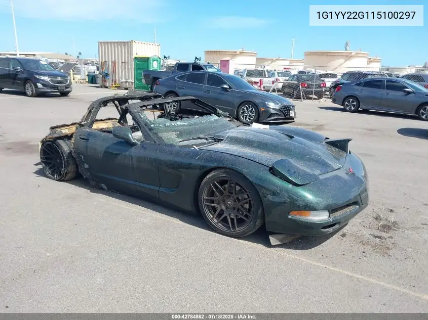2001 Chevrolet Corvette VIN: 1G1YY22G115100297 Lot: 42784862