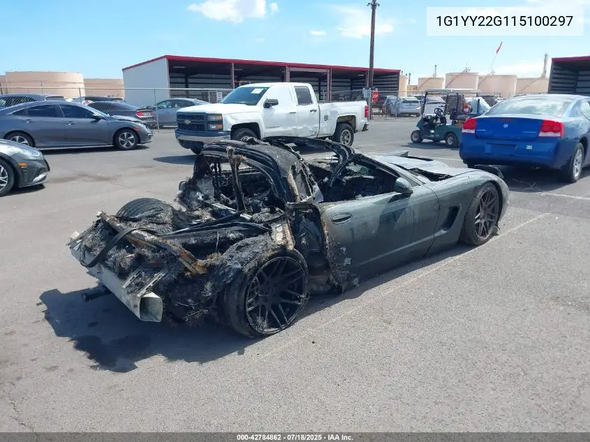 2001 Chevrolet Corvette VIN: 1G1YY22G115100297 Lot: 42784862