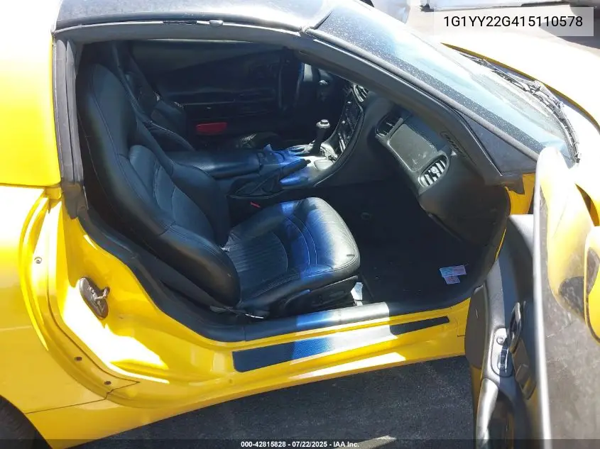 2001 Chevrolet Corvette VIN: 1G1YY22G415110578 Lot: 42815828