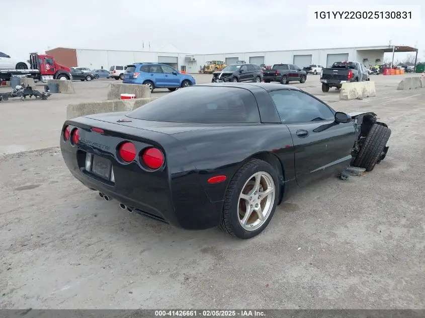 2002 Chevrolet Corvette VIN: 1G1YY22G025130831 Lot: 41426661