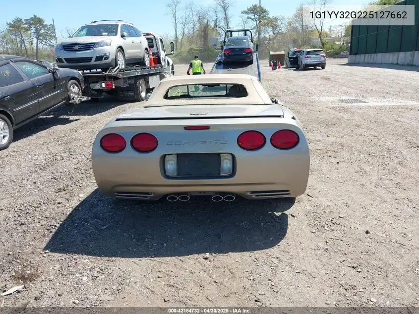 2002 Chevrolet Corvette VIN: 1G1YY32G225127662 Lot: 42164732