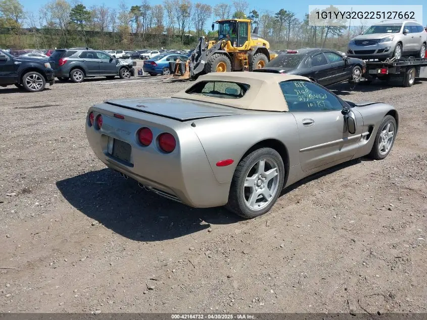2002 Chevrolet Corvette VIN: 1G1YY32G225127662 Lot: 42164732