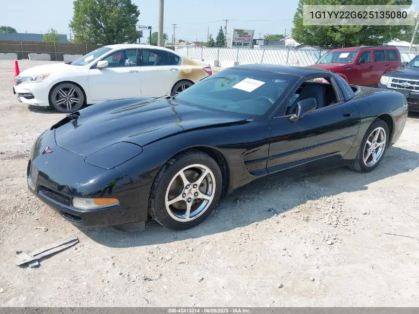 2002 Chevrolet Corvette VIN: 1G1YY22G625135080 Lot: 42413214