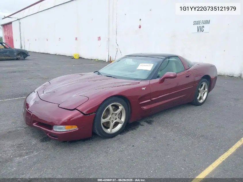 2003 Chevrolet Corvette VIN: 1G1YY22G735121979 Lot: 42560137