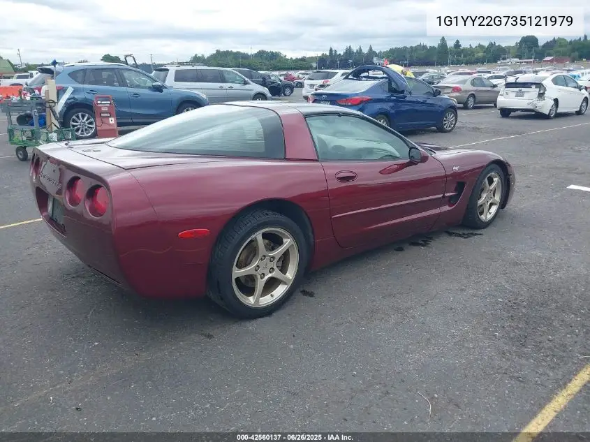 2003 Chevrolet Corvette VIN: 1G1YY22G735121979 Lot: 42560137