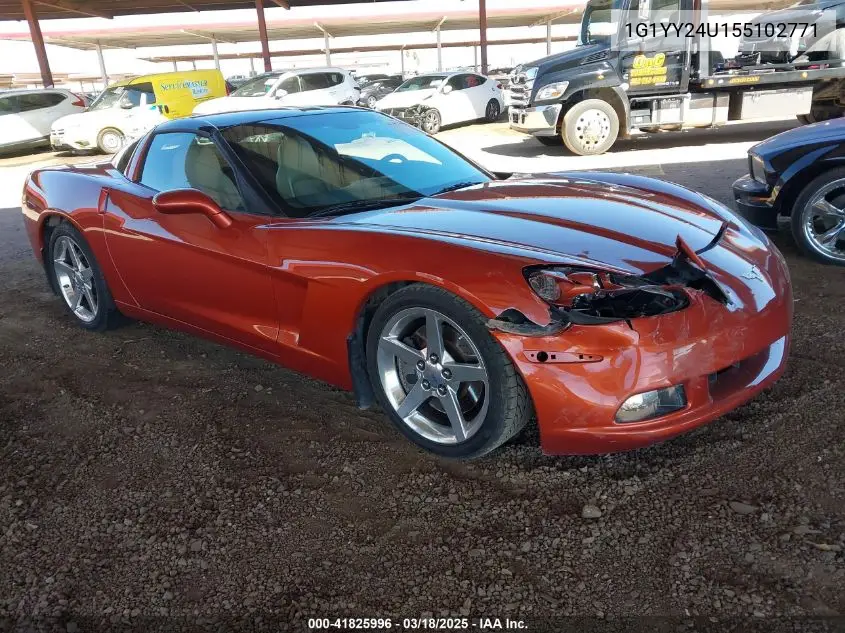 2005 Chevrolet Corvette VIN: 1G1YY24U155102771 Lot: 41825996