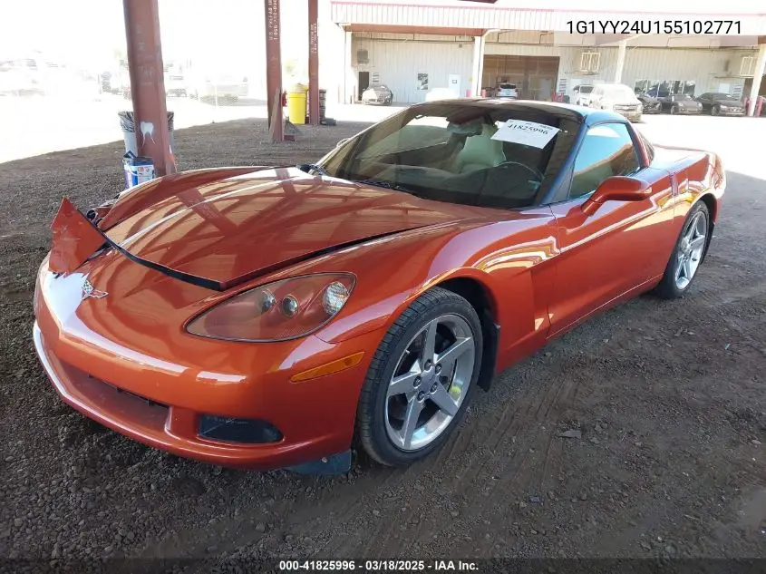 2005 Chevrolet Corvette VIN: 1G1YY24U155102771 Lot: 41825996