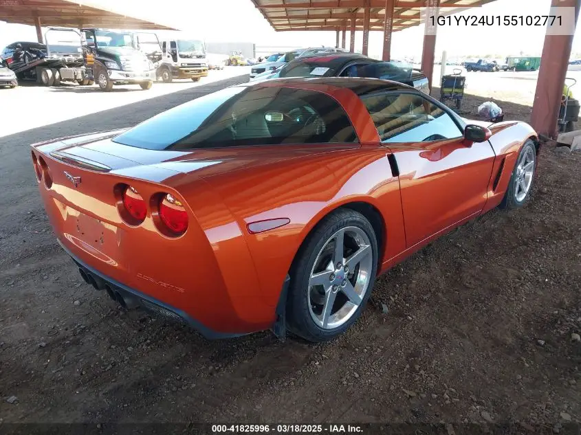 2005 Chevrolet Corvette VIN: 1G1YY24U155102771 Lot: 41825996
