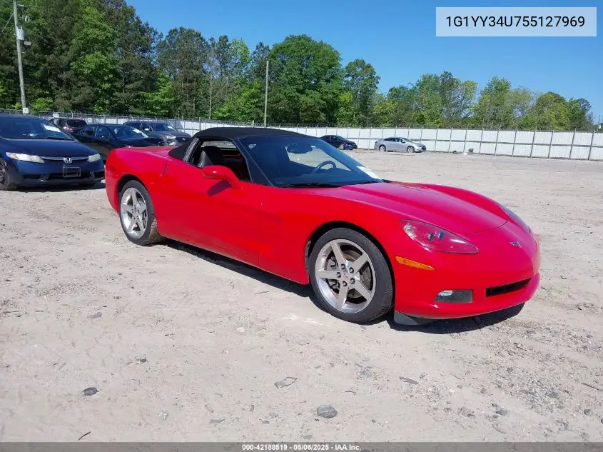 2005 Chevrolet Corvette VIN: 1G1YY34U755127969 Lot: 42188519