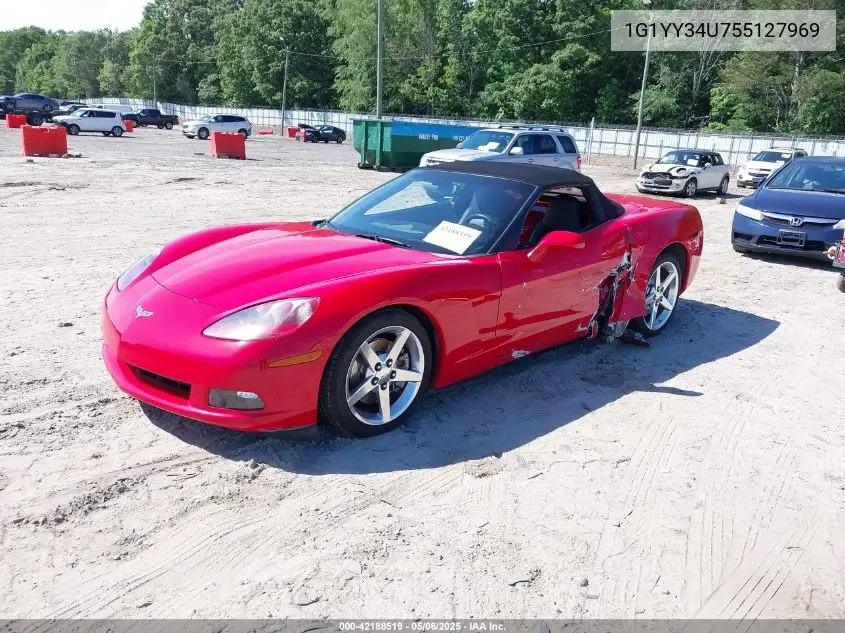 2005 Chevrolet Corvette VIN: 1G1YY34U755127969 Lot: 42188519