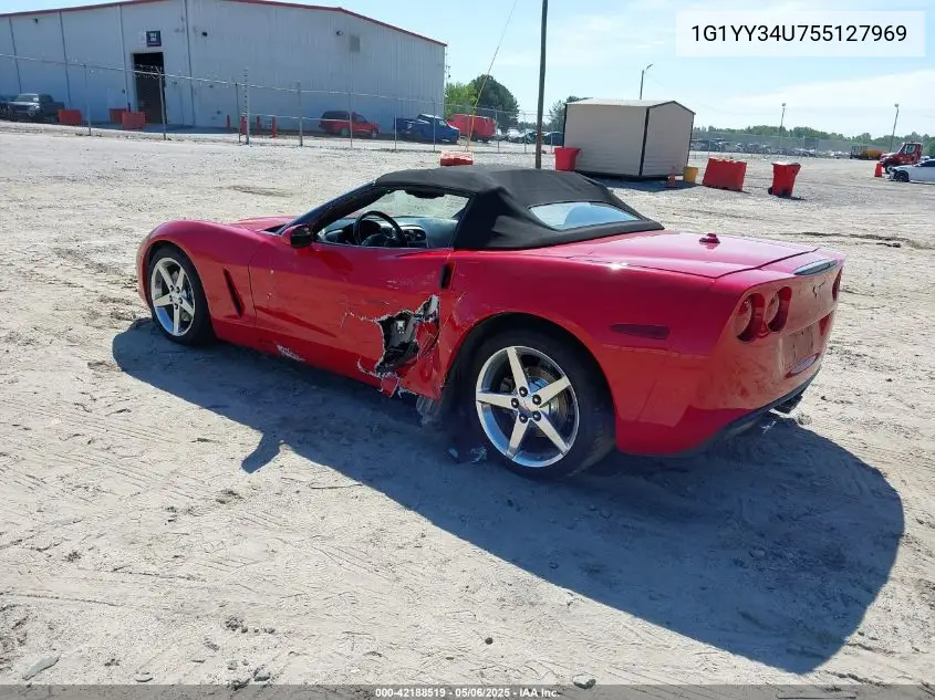 2005 Chevrolet Corvette VIN: 1G1YY34U755127969 Lot: 42188519