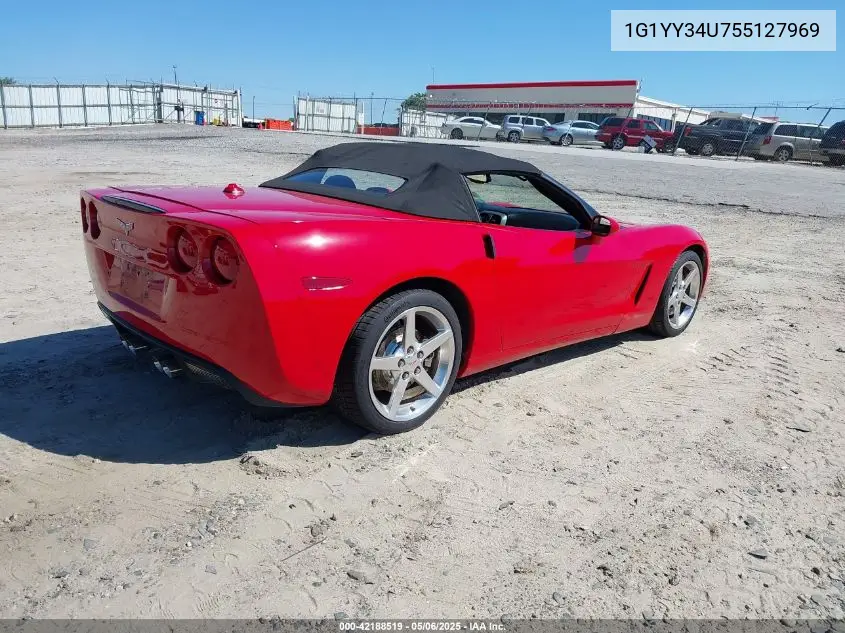 2005 Chevrolet Corvette VIN: 1G1YY34U755127969 Lot: 42188519