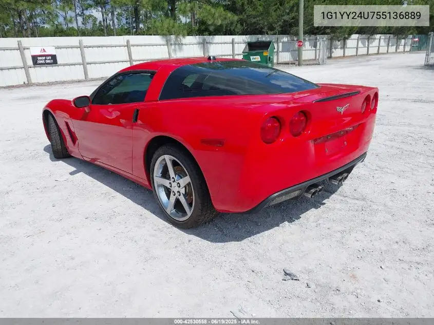 2005 Chevrolet Corvette VIN: 1G1YY24U755136889 Lot: 42530558