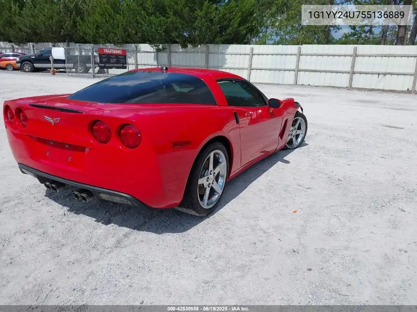2005 Chevrolet Corvette VIN: 1G1YY24U755136889 Lot: 42530558