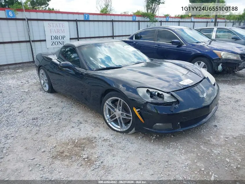 2005 Chevrolet Corvette VIN: 1G1YY24U655100188 Lot: 42604552