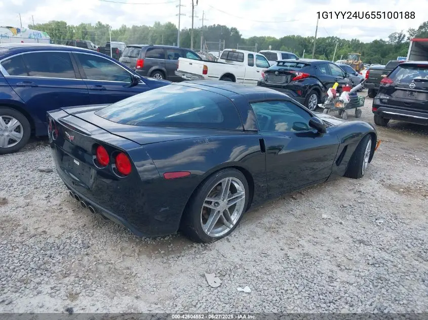 2005 Chevrolet Corvette VIN: 1G1YY24U655100188 Lot: 42604552
