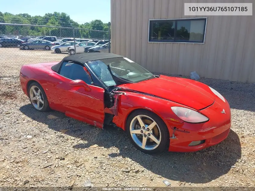 2006 Chevrolet Corvette VIN: 1G1YY36U765107185 Lot: 42176318