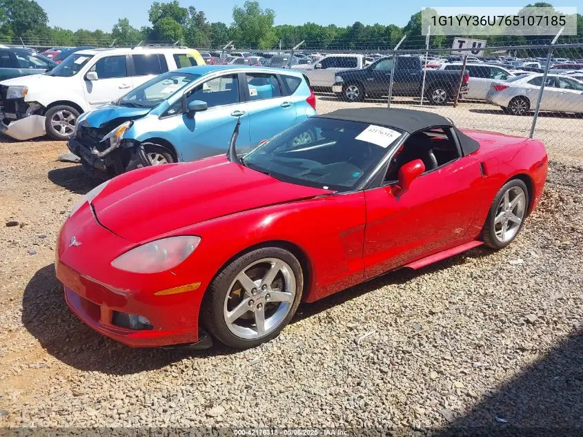 2006 Chevrolet Corvette VIN: 1G1YY36U765107185 Lot: 42176318