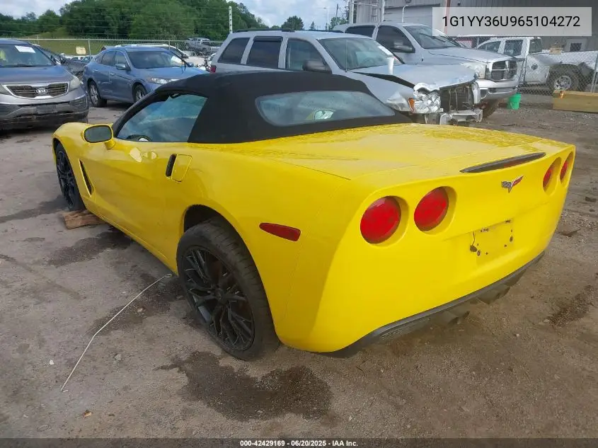 2006 Chevrolet Corvette VIN: 1G1YY36U965104272 Lot: 42429169