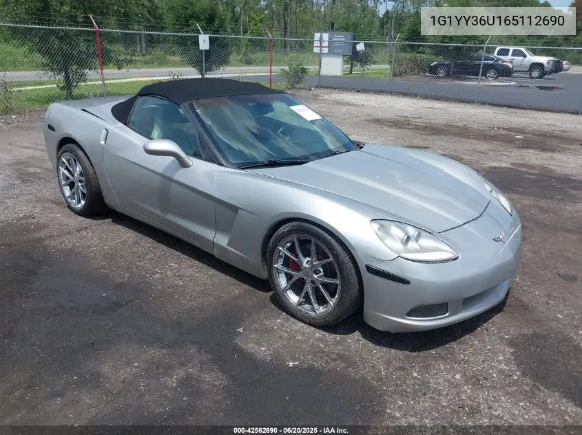 2006 Chevrolet Corvette VIN: 1G1YY36U165112690 Lot: 42562690