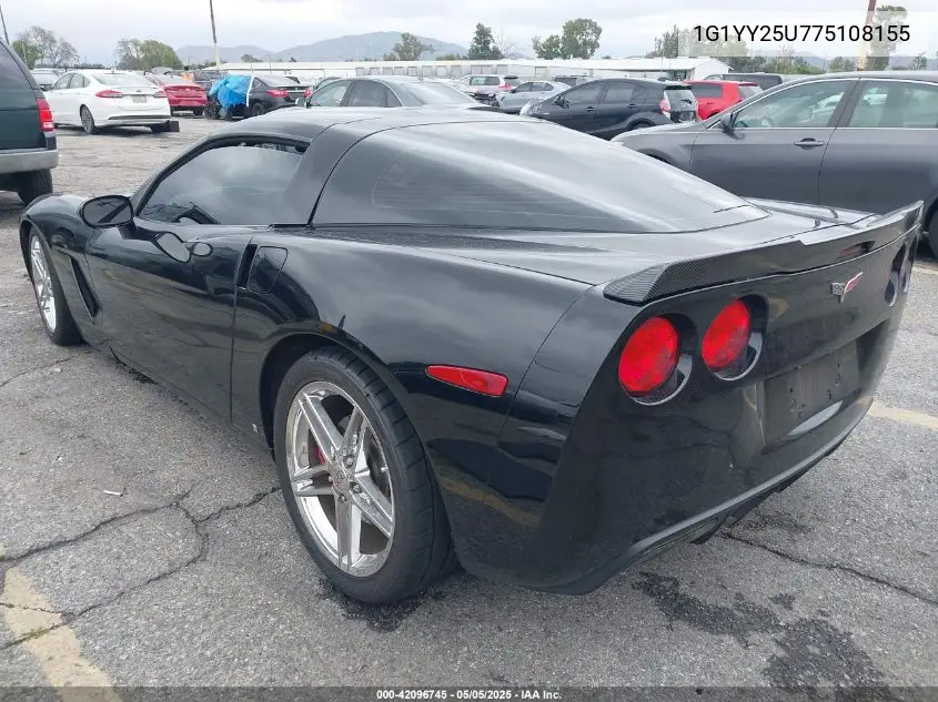 2007 Chevrolet Corvette VIN: 1G1YY25U775108155 Lot: 42096745