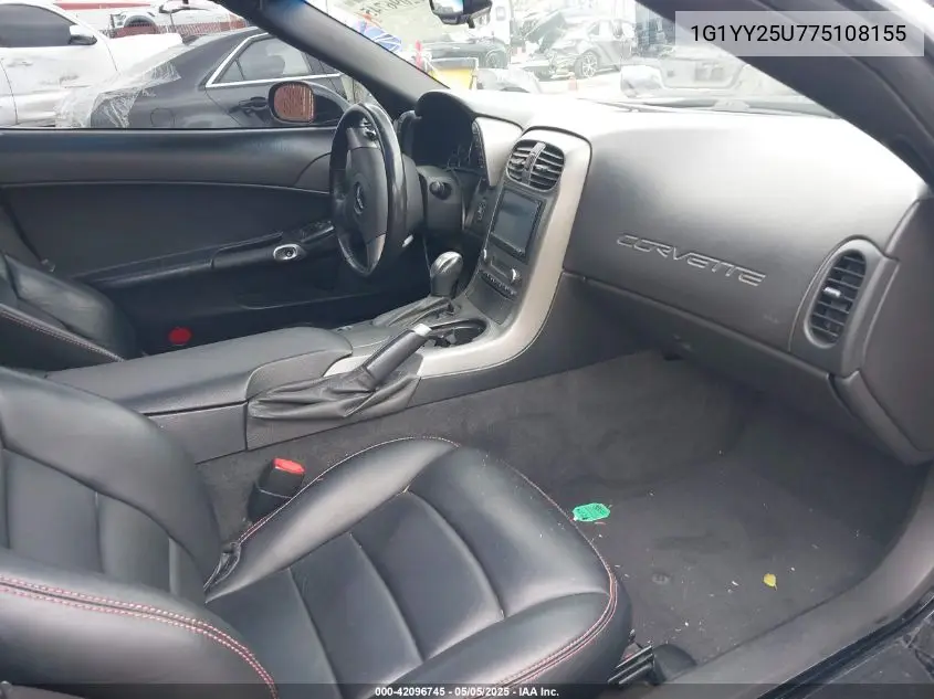2007 Chevrolet Corvette VIN: 1G1YY25U775108155 Lot: 42096745