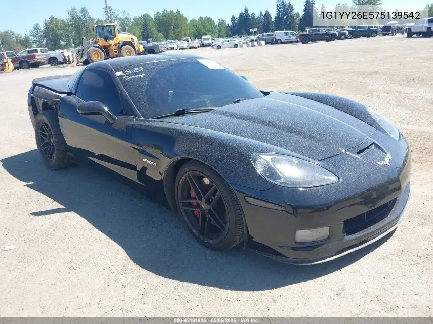 2007 Chevrolet Corvette Z06 Hardtop VIN: 1G1YY26E575139542 Lot: 42191925