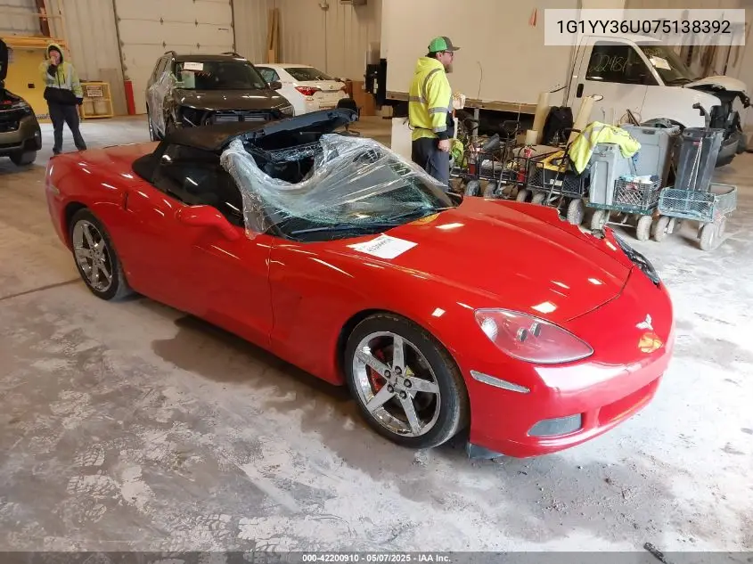 2007 Chevrolet Corvette VIN: 1G1YY36U075138392 Lot: 42200910