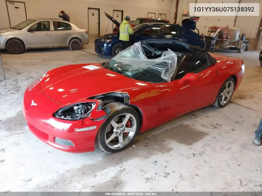 2007 Chevrolet Corvette VIN: 1G1YY36U075138392 Lot: 42200910