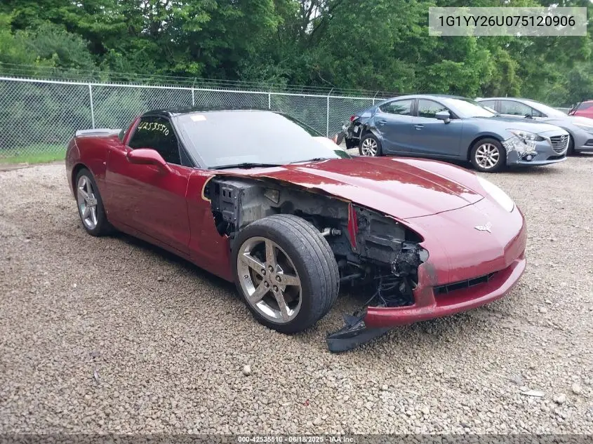 2007 Chevrolet Corvette VIN: 1G1YY26U075120906 Lot: 42535510