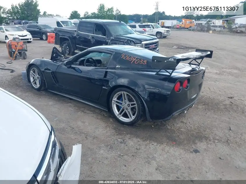2007 Chevrolet Corvette Z06 Hardtop VIN: 1G1YY25E675113307 Lot: 42634033