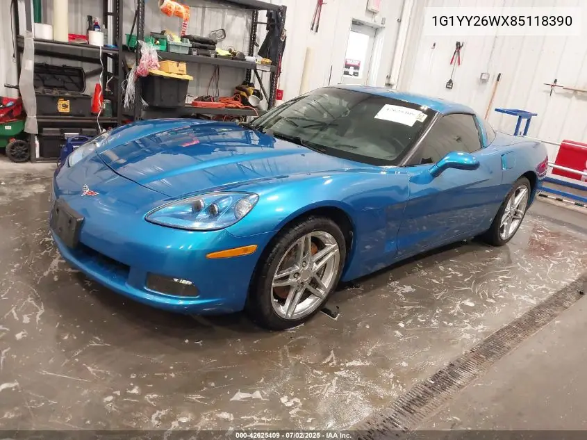 2008 Chevrolet Corvette VIN: 1G1YY26WX85118390 Lot: 42625409