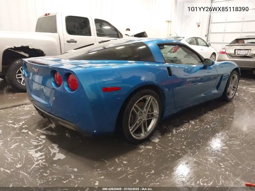 2008 Chevrolet Corvette VIN: 1G1YY26WX85118390 Lot: 42625409