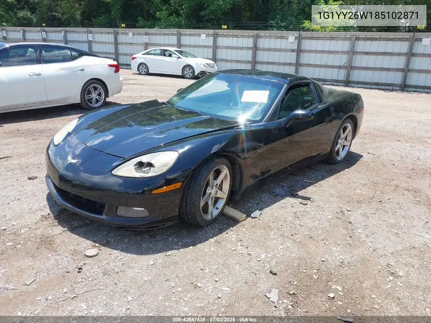 2008 Chevrolet Corvette VIN: 1G1YY26W185102871 Lot: 42647438