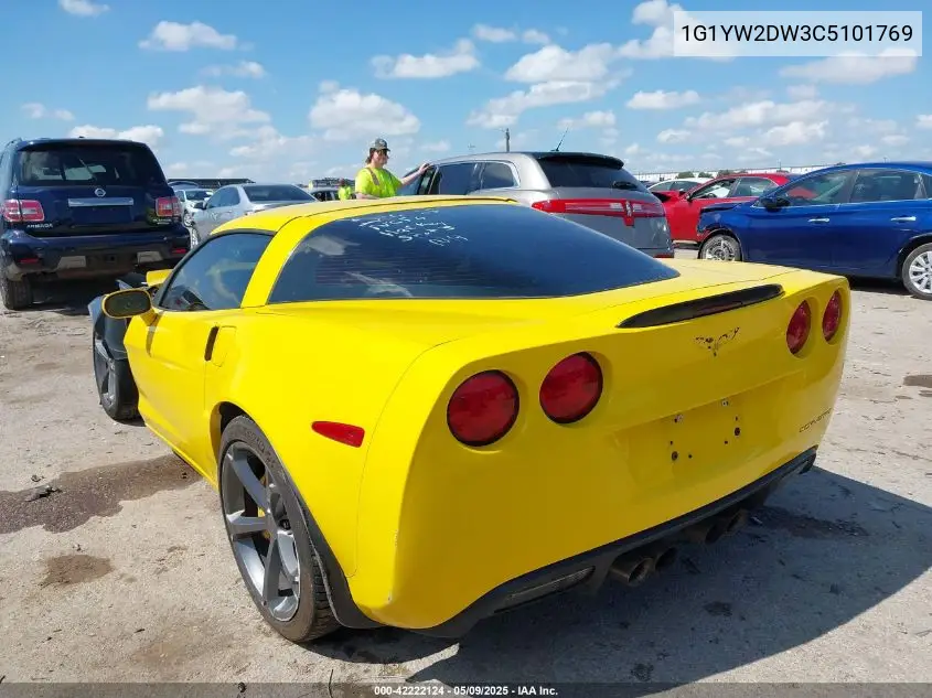 2012 Chevrolet Corvette Grand Sport VIN: 1G1YW2DW3C5101769 Lot: 42222124
