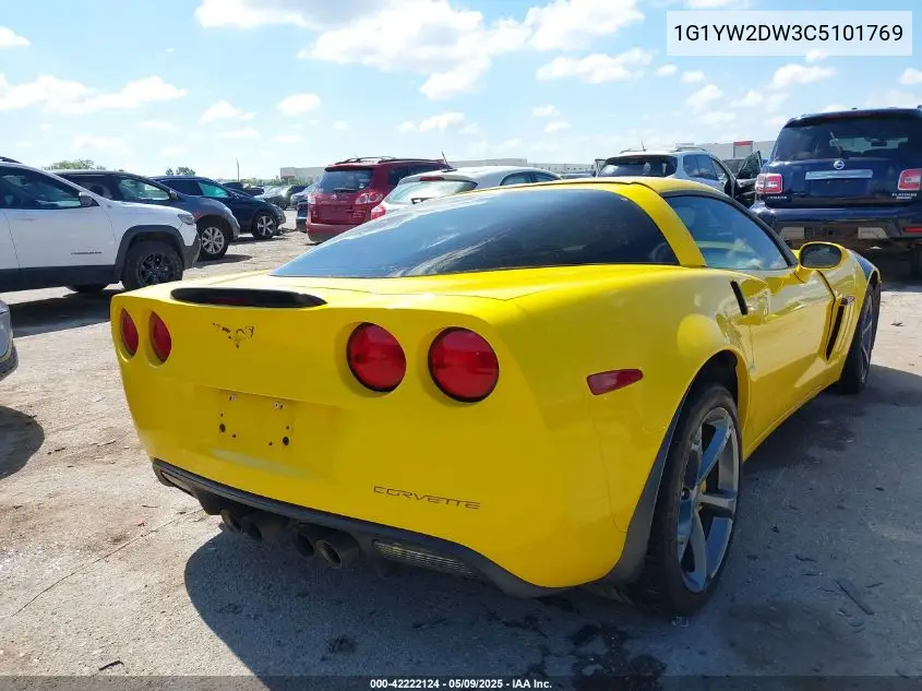 2012 Chevrolet Corvette Grand Sport VIN: 1G1YW2DW3C5101769 Lot: 42222124