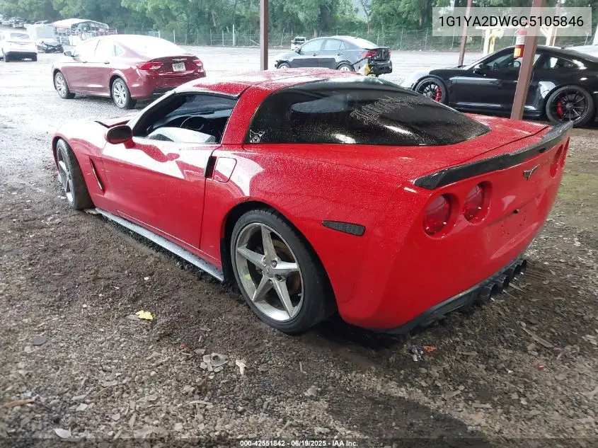 2012 Chevrolet Corvette VIN: 1G1YA2DW6C5105846 Lot: 42551842