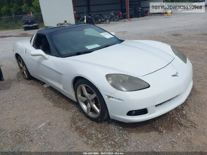 2012 Chevrolet Corvette VIN: 1G1YG2DW3C5110968 Lot: 42610660