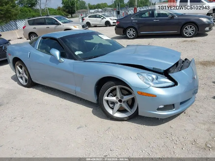 2012 Chevrolet Corvette VIN: 1G1YE2DW5C5102943 Lot: 42629221