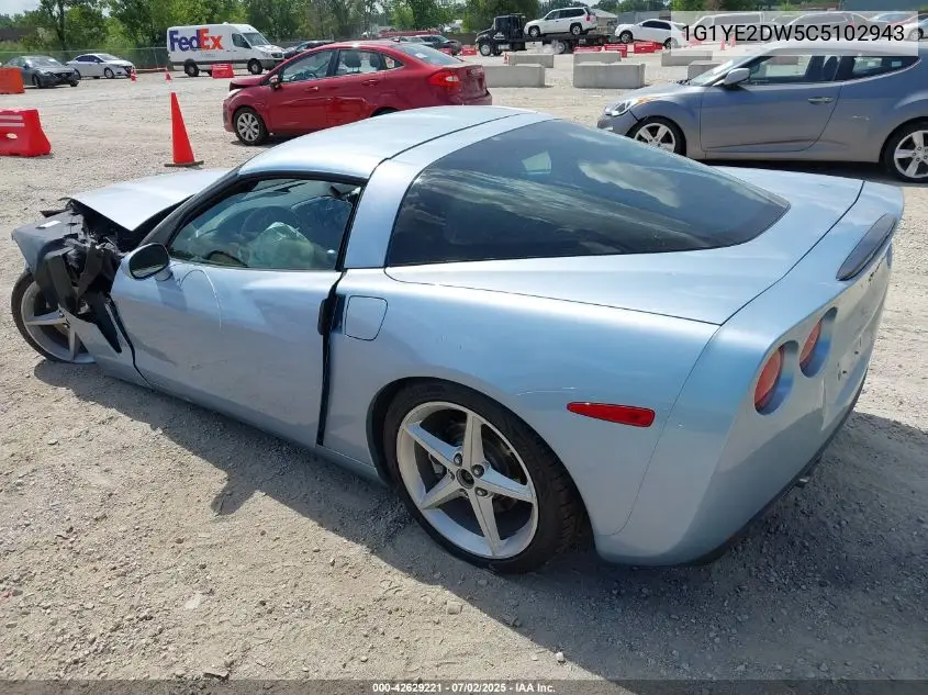 2012 Chevrolet Corvette VIN: 1G1YE2DW5C5102943 Lot: 42629221