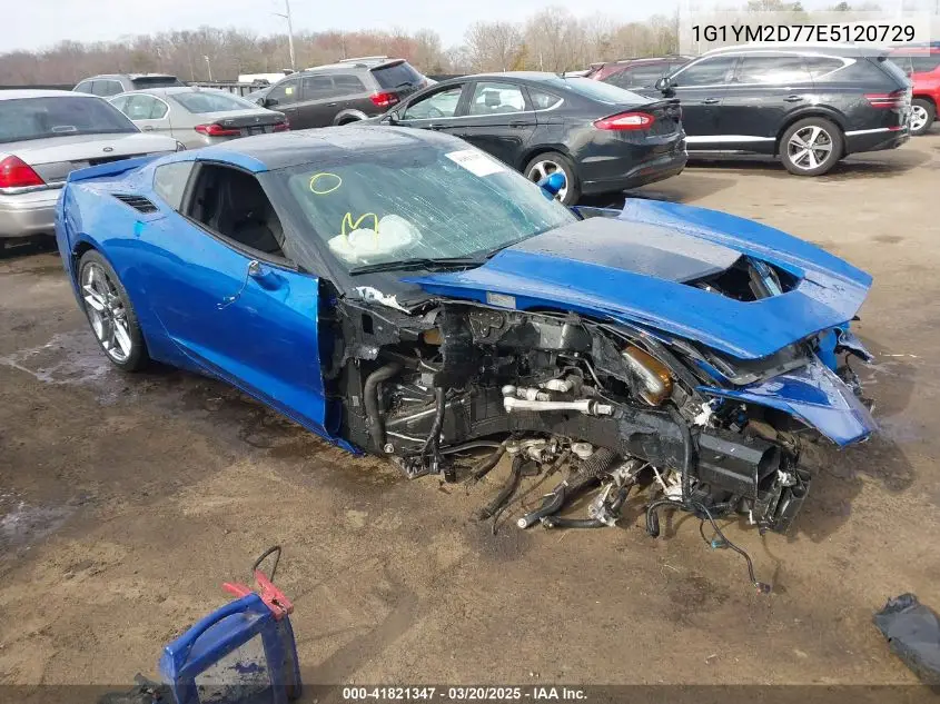 2014 Chevrolet Corvette Stingray Z51 VIN: 1G1YM2D77E5120729 Lot: 41821347