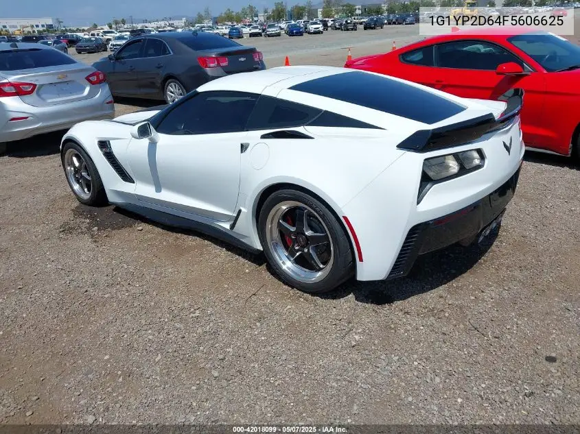 2015 Chevrolet Corvette Z06 VIN: 1G1YP2D64F5606625 Lot: 42018099