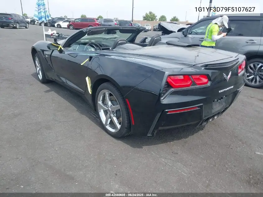 2015 Chevrolet Corvette Stingray VIN: 1G1YF3D79F5107627 Lot: 42560608