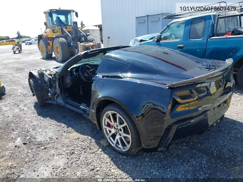2015 Chevrolet Corvette Z06 VIN: 1G1YU2D60F5609479 Lot: 42564236