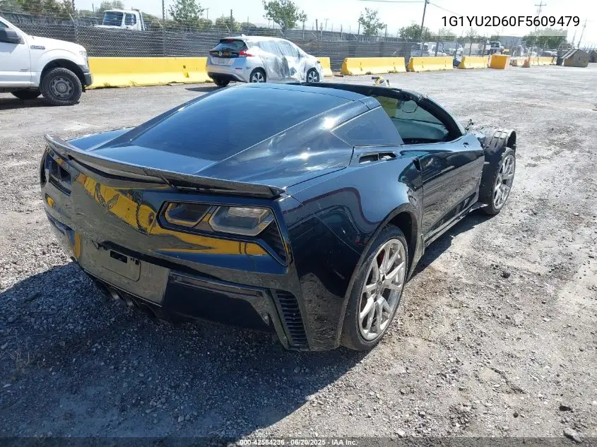 2015 Chevrolet Corvette Z06 VIN: 1G1YU2D60F5609479 Lot: 42564236