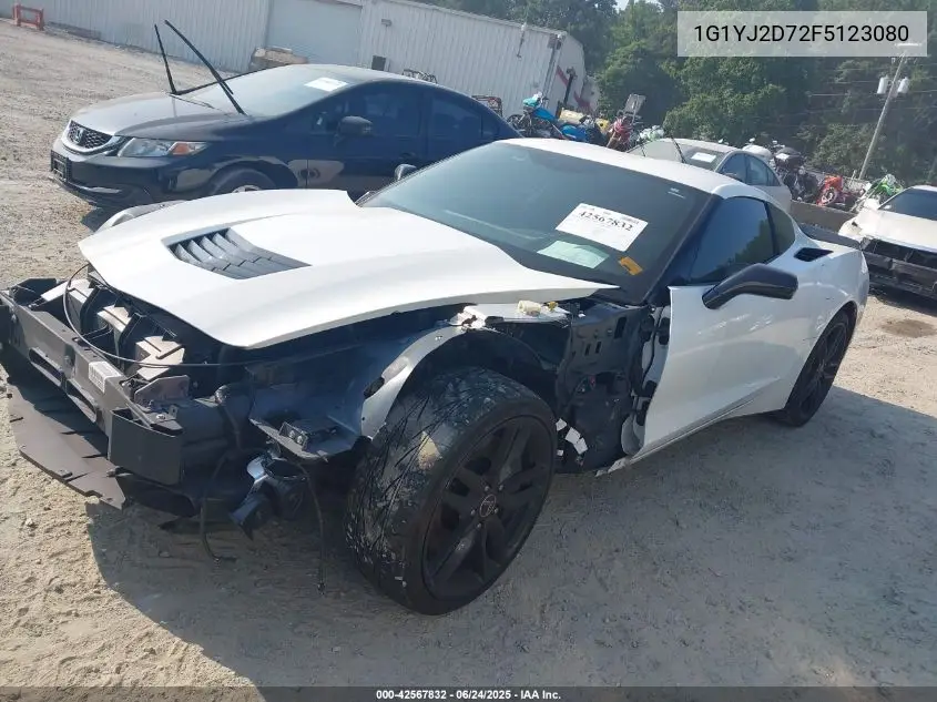 2015 Chevrolet Corvette Stingray Z51 VIN: 1G1YJ2D72F5123080 Lot: 42567832