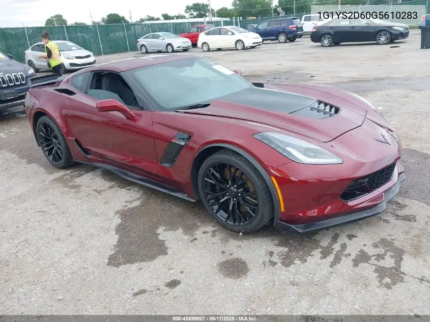 2016 Chevrolet Corvette Z06 VIN: 1G1YS2D60G5610283 Lot: 42498907