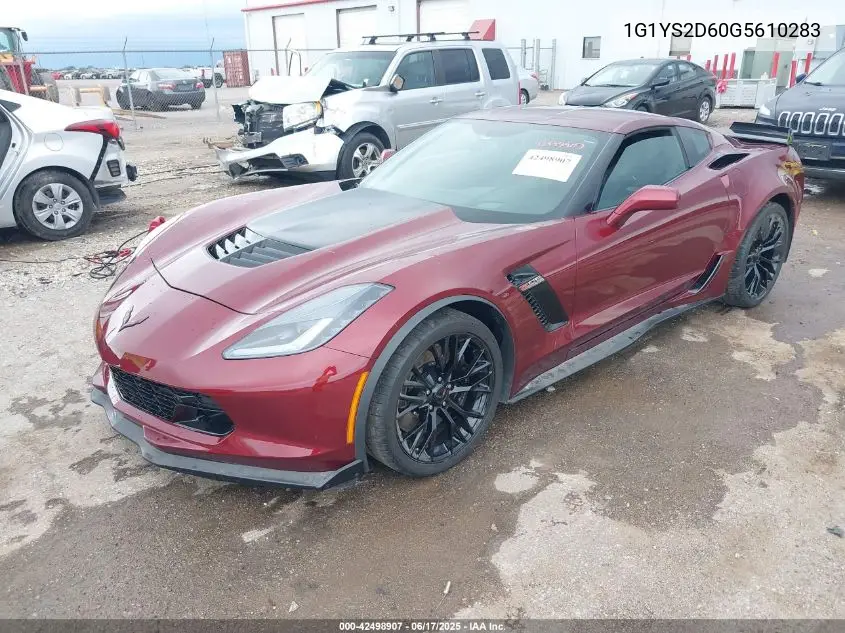 2016 Chevrolet Corvette Z06 VIN: 1G1YS2D60G5610283 Lot: 42498907
