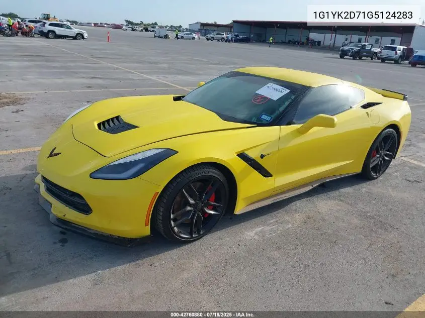 2016 Chevrolet Corvette Stingray Z51 2Lt VIN: 1G1YK2D71G5124283 Lot: 42760880