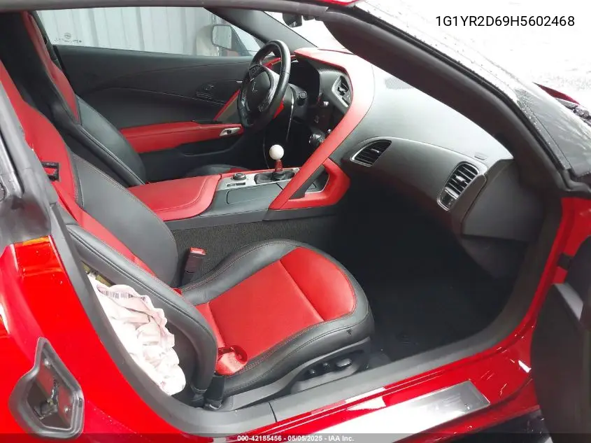2017 Chevrolet Corvette Z06 VIN: 1G1YR2D69H5602468 Lot: 42185456